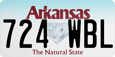 AR license plate 724WBL