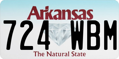 AR license plate 724WBM