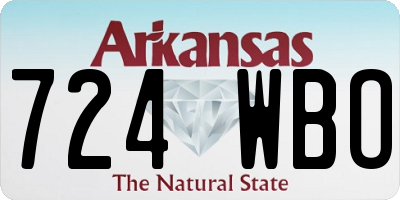 AR license plate 724WBO