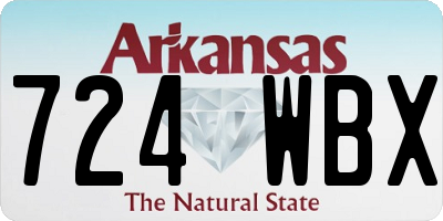 AR license plate 724WBX