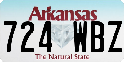 AR license plate 724WBZ