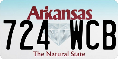AR license plate 724WCB