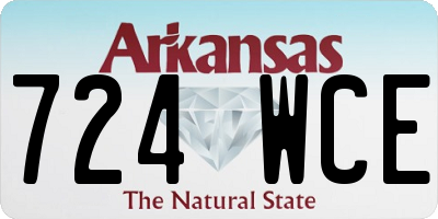 AR license plate 724WCE