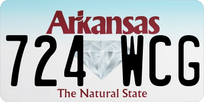 AR license plate 724WCG