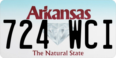 AR license plate 724WCI