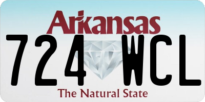 AR license plate 724WCL