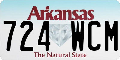 AR license plate 724WCM
