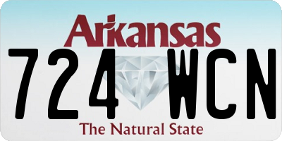 AR license plate 724WCN