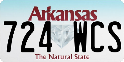 AR license plate 724WCS