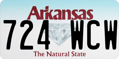 AR license plate 724WCW