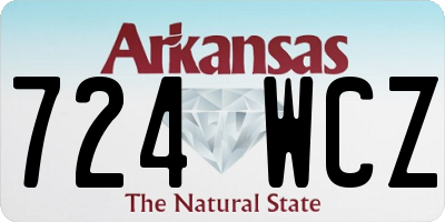 AR license plate 724WCZ