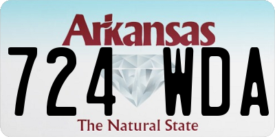 AR license plate 724WDA