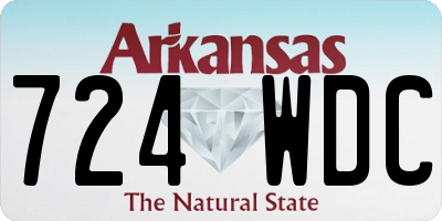 AR license plate 724WDC