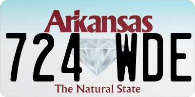 AR license plate 724WDE