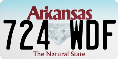 AR license plate 724WDF