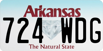 AR license plate 724WDG