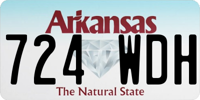 AR license plate 724WDH