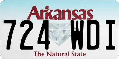 AR license plate 724WDI