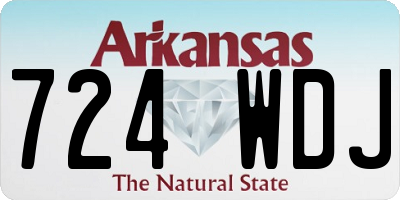 AR license plate 724WDJ