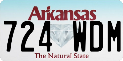 AR license plate 724WDM