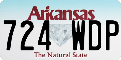 AR license plate 724WDP