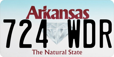AR license plate 724WDR