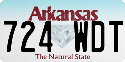 AR license plate 724WDT