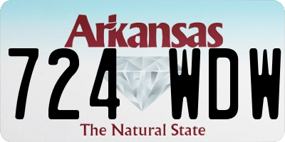 AR license plate 724WDW