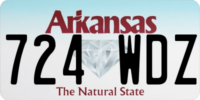 AR license plate 724WDZ