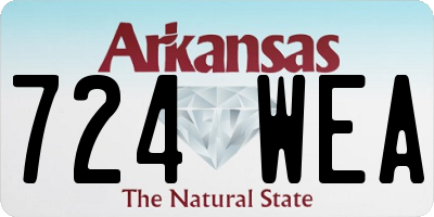 AR license plate 724WEA