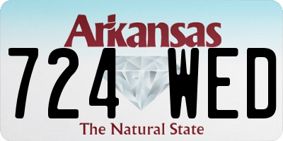 AR license plate 724WED