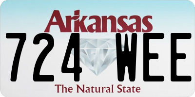 AR license plate 724WEE