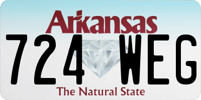 AR license plate 724WEG