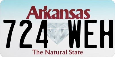 AR license plate 724WEH