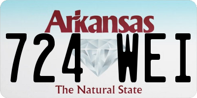 AR license plate 724WEI