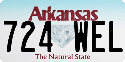 AR license plate 724WEL