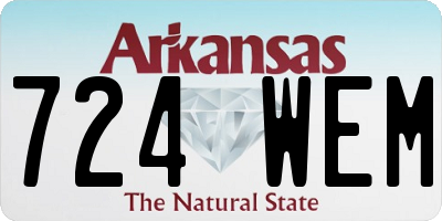 AR license plate 724WEM