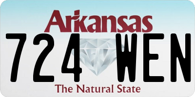 AR license plate 724WEN