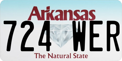AR license plate 724WER