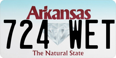 AR license plate 724WET