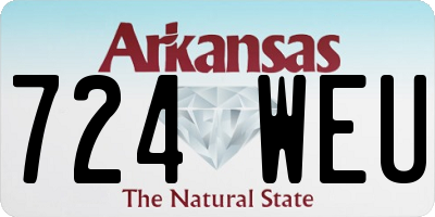 AR license plate 724WEU