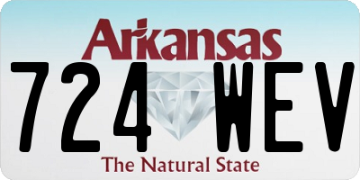 AR license plate 724WEV