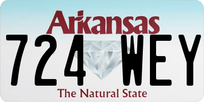 AR license plate 724WEY