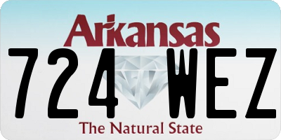 AR license plate 724WEZ