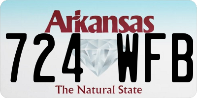 AR license plate 724WFB