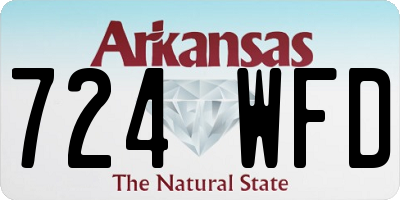 AR license plate 724WFD