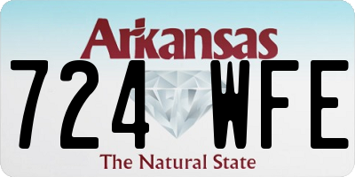 AR license plate 724WFE