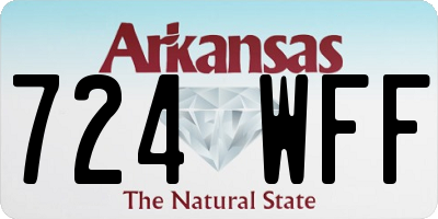 AR license plate 724WFF