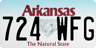 AR license plate 724WFG