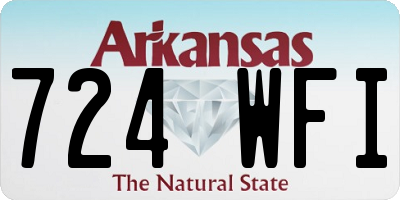 AR license plate 724WFI